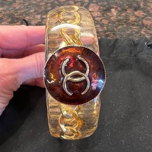 Chanel Lucite Chain Bangle
